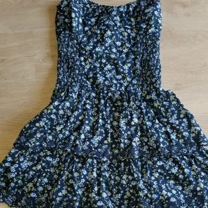 A&F Navy blue strapless dress